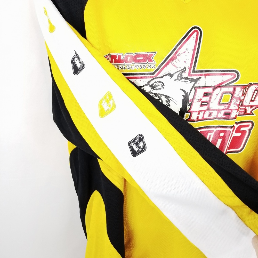 Echo Inline Hockey All Stars Mens L Jersey Yellow - Picture 5 of 8